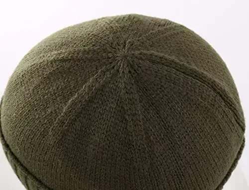 Home Prefer Mens Winter Hat Knit Earflap Hat Stocking Caps with Ears Beanie Hat - HOME (1)