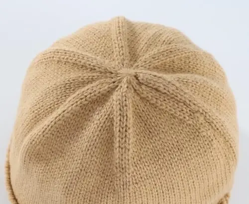 Home Prefer Mens Winter Hat Knit Earflap Hat Stocking Caps with Ears Beanie Hat - 5