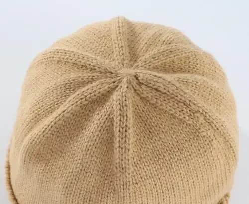 Home Prefer Mens Winter Hat Knit Earflap Hat Stocking Caps with Ears Beanie Hat - 5