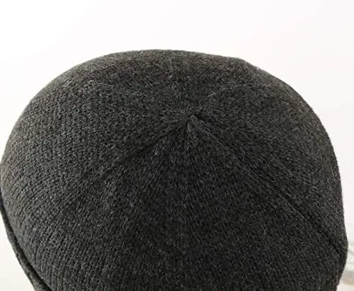 Home Prefer Mens Winter Hat Knit Earflap Hat Stocking Caps with Ears Beanie Hat - 4