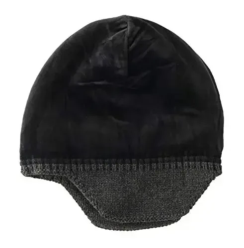 Home Prefer Mens Winter Hat Knit Earflap Hat Stocking Caps with Ears Beanie Hat - 3