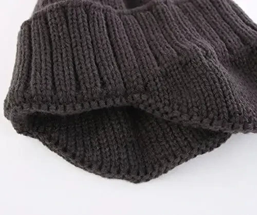 Home Prefer Mens Winter Hat Knit Earflap Hat Stocking Caps with Ears Beanie Hat - 5