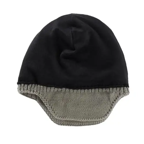 Home Prefer Mens Winter Hat Knit Earflap Hat Stocking Caps with Ears Beanie Hat - 3