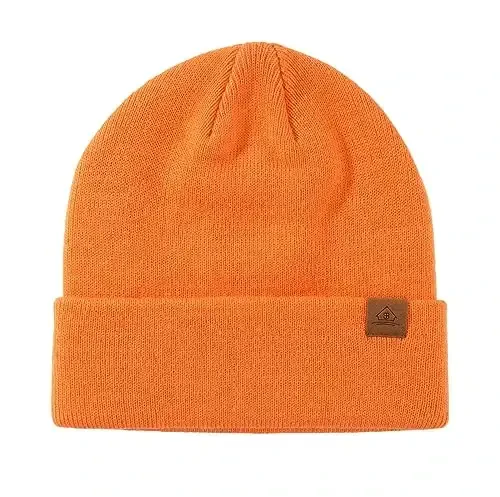 Home Prefer Mens Winter Hats Acrylic Knit Cuff Beanie Cap Warm Womens Beanie Hat - Home (1)