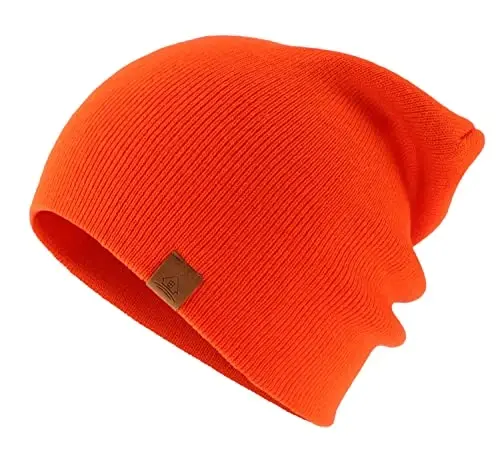 Home Prefer Mens Winter Hats Acrylic Knit Cuff Beanie Cap Warm Womens Beanie Hat - 2