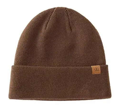 Home Prefer Mens Winter Hats Acrylic Knit Cuff Beanie Cap Warm Womens Beanie Hat - 2