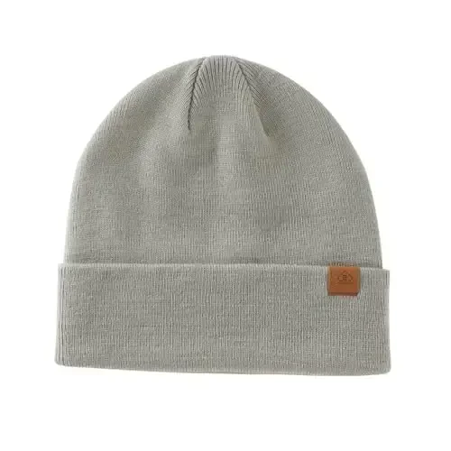 Home Prefer Mens Winter Hats Acrylic Knit Cuff Beanie Cap Warm Womens Beanie Hat - 3