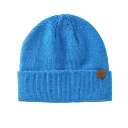 Home Prefer Mens Winter Hats Acrylic Knit Cuff Beanie Cap Warm Womens Beanie Hat - 3