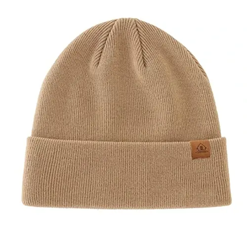 Home Prefer Mens Winter Hats Acrylic Knit Cuff Beanie Cap Warm Womens Beanie Hat - 2