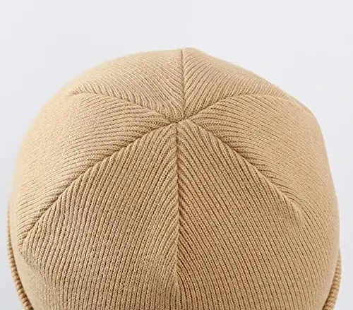 Home Prefer Mens Winter Hats Acrylic Knit Cuff Beanie Cap Warm Womens Beanie Hat - 4