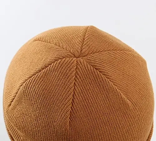 Home Prefer Mens Winter Hats Acrylic Knit Cuff Beanie Cap Warm Womens Beanie Hat - 5