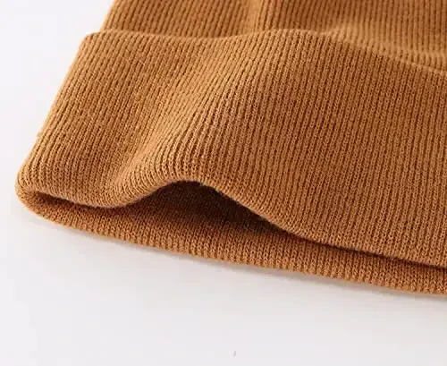 Home Prefer Mens Winter Hats Acrylic Knit Cuff Beanie Cap Warm Womens Beanie Hat - 6