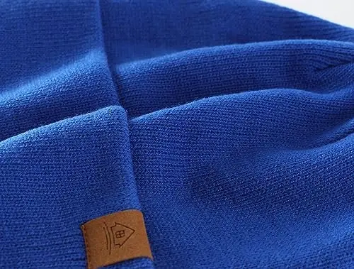 Home Prefer Mens Winter Hats Acrylic Knit Cuff Beanie Cap Warm Womens Beanie Hat - 4