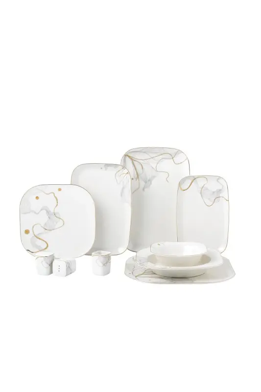 Eva Collection 58 Piece Dinner Set - KORKMAZ