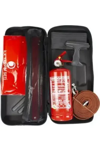 Eva Traffic-First Aid Kit Bag Grey Color Tüvtürk Compliant 4 Years Labeled Gift - 3