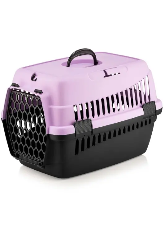 Evcil Hayvan Kedi Köpek Taşıma Sepeti Orta Boy 68,5x56,5x40 cm. -Mor - 1