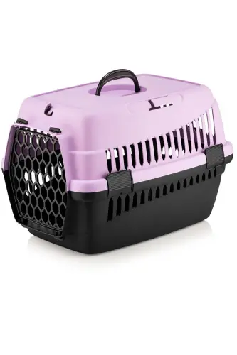 Evcil Hayvan Kedi Köpek Taşıma Sepeti Orta Boy 68,5x56,5x40 cm. -Mor 