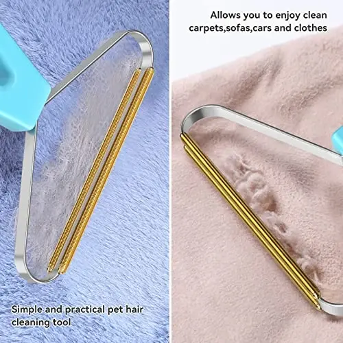 Pet Hair Remover, Dog and Cat Hair Remover, Wool Hair Remover, Carpet Rake for Pet Hair Removal, Carpet Rake, Pile Brush, Hand Shaver for Carpets, Car Cushions, Sofas, Pet Beds, Furniture & Rug - 6