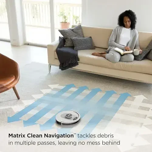 Shark AI Ultra Voice Control Robot Vacuum with Matrix Clean Navigation, Home Mapping, 60-Day Capacity, XL Self-Empty Base for Homes with Pets, Carpet & Hard Floors, Cool Grey - 1