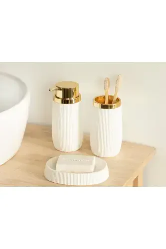 Evelyn 3-Piece Bathroom Set White - ENGLISH HOME (1)