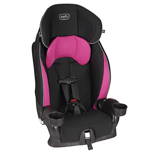 Evenflo Chase Sport Harnessed Booster Car Seat, Jayden 18x18.5x29.5 Inch (Pack of 1) & GoTime LX High Back Booster Car Seat - 3