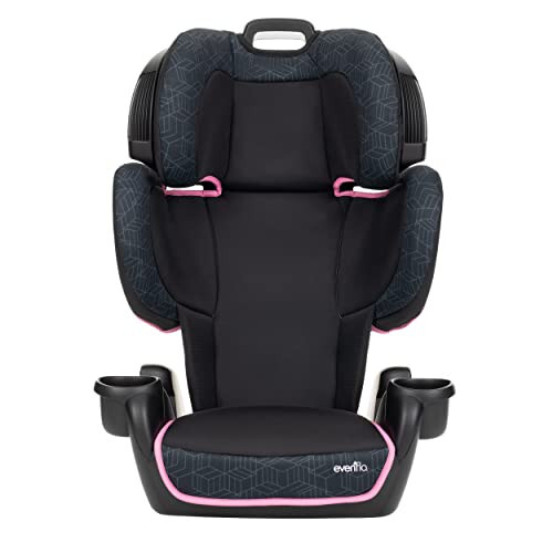 Evenflo Chase Sport Harnessed Booster Car Seat, Jayden 18x18.5x29.5 Inch (Pack of 1) & GoTime LX High Back Booster Car Seat - 5