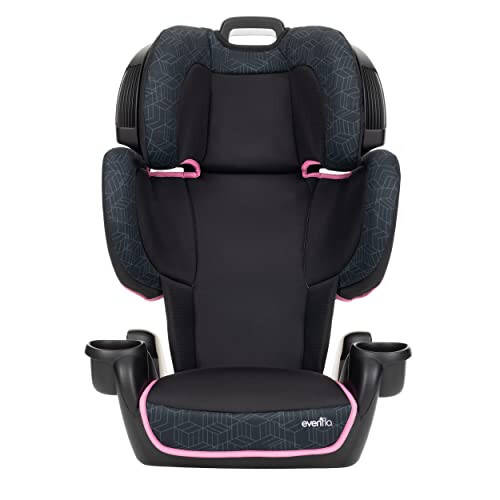 Evenflo Chase Sport Harnessed Booster Car Seat, Jayden 18x18.5x29.5 Inch (Pack of 1) & GoTime LX High Back Booster Car Seat - 5