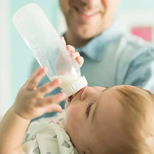 Evenflo Feeding Classic Tinted Plastic Standard Neck Bottles for Baby, Infant and Newborn, Pink/Lavender/Teal, 8 Ounce (Pack of 12) - 6