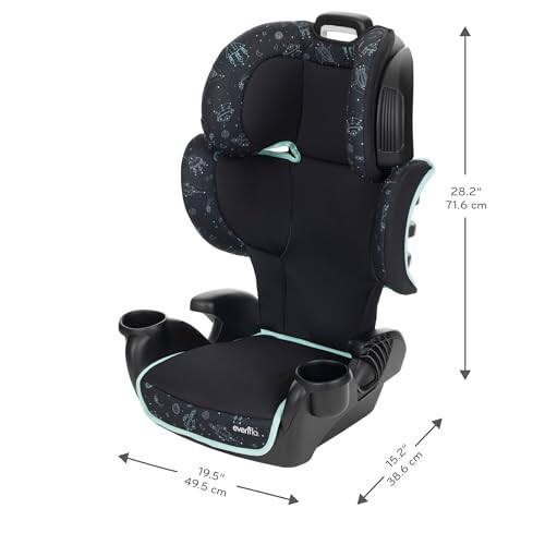 Evenflo GoTime LX Booster Car Seat (Astro Blue) - 5