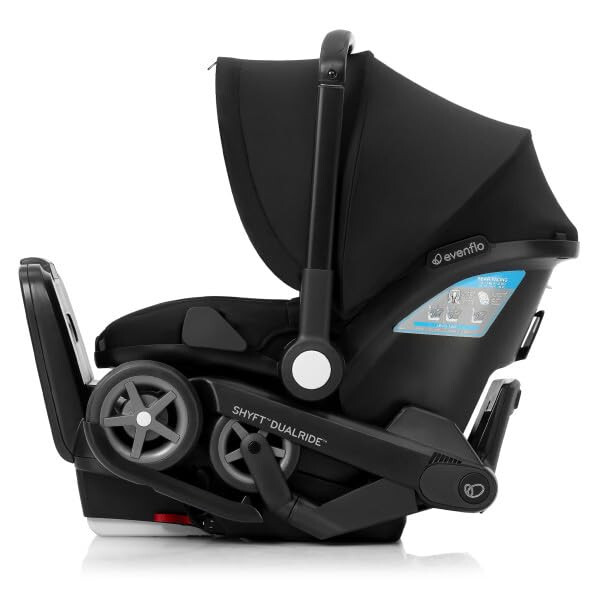 Evenflo Shyft DualRide Infant Car Seat and Stroller Combo (Bryson Blue) - 9