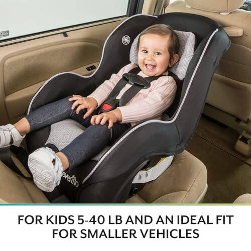 Evenflo Tribute LX 2-in-1 Lightweight Convertible Car Seat, Travel Friendly (Saturn Gray) - 2