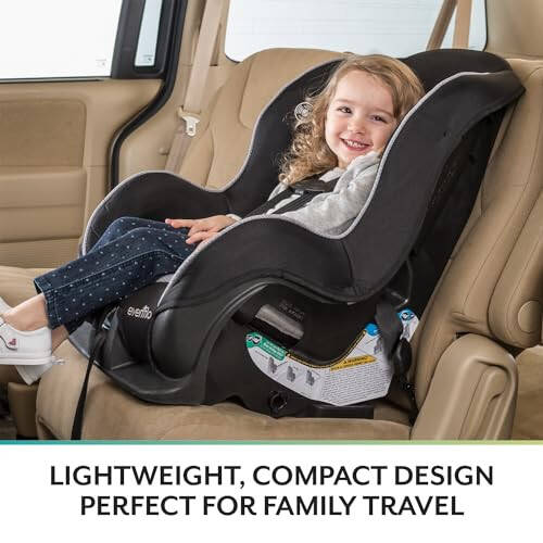 Evenflo Tribute LX 2-in-1 Lightweight Convertible Car Seat, Travel Friendly (Saturn Gray) - 3