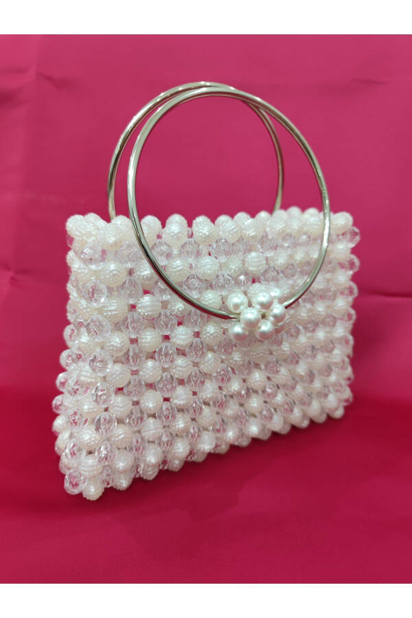 Evening, Bridal, Midnight Blackberry Transparent Bead Bag - 2