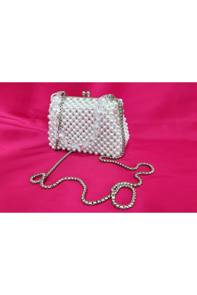 Evening, Bridal, Night, Daily Pearl Clutch Bag - 3