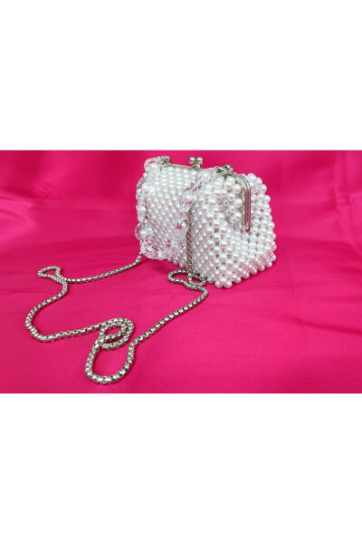 Evening, Bridal, Night, Daily Pearl Clutch Bag - BRC BURCU YAVUZ