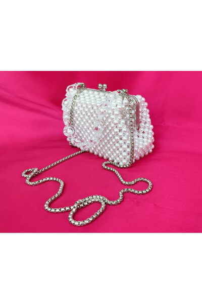 Evening, Bridal, Night, Daily Pearl Clutch Bag - BRC BURCU YAVUZ (1)