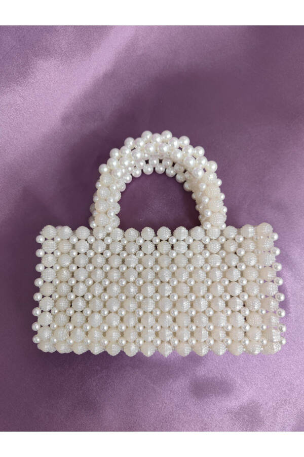 Evening, Bridal, Special Occasion Bag with Blackberry and Pearl Beads - 3