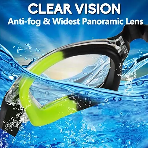 EverSport Kids Swim Goggles, Pack of 2 Swimming Goggles for Children Teens, Anti-Fog Anti-UV Youth Swim Glasses for Age4-16 - 2