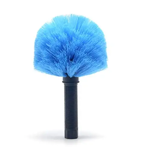 EVERSPROUT Twist-On Cobweb Duster | Hand Packaged to Protect Bristles | Indoor & Outdoor Brush AttacModazoneent | Fits Standard Acme Threaded Poles | Brush Head with Handle, No Pole (Medium-Stiff Bristles) - 1