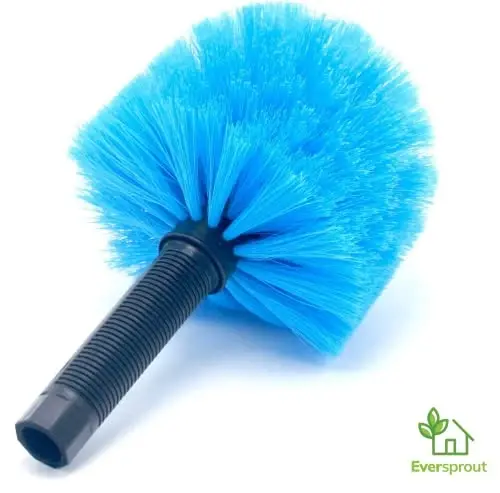 EVERSPROUT Twist-On Cobweb Duster | Hand Packaged to Protect Bristles | Indoor & Outdoor Brush AttacModazoneent | Fits Standard Acme Threaded Poles | Brush Head with Handle, No Pole (Medium-Stiff Bristles) - 2