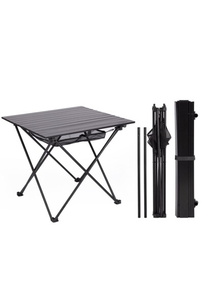 Evolite Folding Camping Table + 4 Evolite Folding Camping Chairs - Perfect for garden, balcony or picnics. - 3