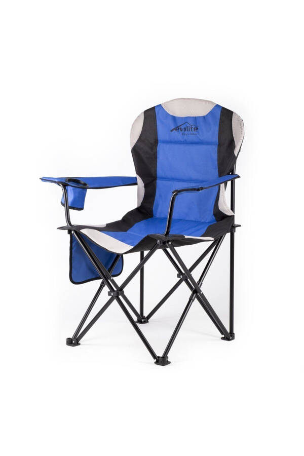 Evolite Folding Camping Table + 4 Evolite Folding Camping Chairs - Perfect for garden, balcony or picnics. - 6