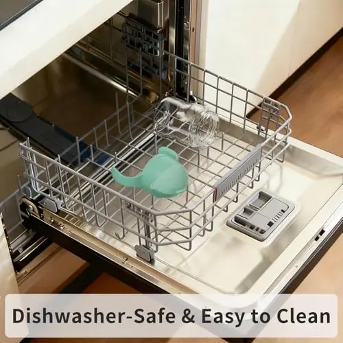 Evorie Tritan Weighted Straw Sippy Cup with Handles for Baby and Toddlers, Spill Proof Baby Water Bottle with Straw for 6 months and up, 7 Oz, Infant Training Water Bottle (Mint) - 4