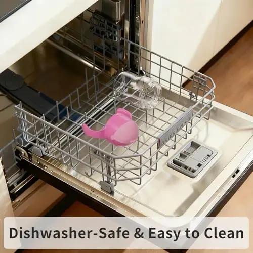 Evorie Tritan Weighted Straw Sippy Cup chaqaloqlar va yosh bolalar uchun tutqichli, to'kilmaydigan bolalar uchun suv idishi, 6 oydan boshlab somonli, 7 Oz, chaqaloqlar uchun mashq suv idishi (qulupnay) - 4