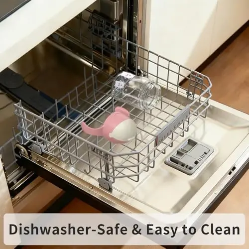 Evorie Tritan Weighted Straw Sippy Cup with Handles for Baby and Toddlers, Spill Proof Baby Water Bottle with Straw for 6 months and up, 7 Oz, Infant Training Water Bottle (Puppy Pink) - EVORIE (1)