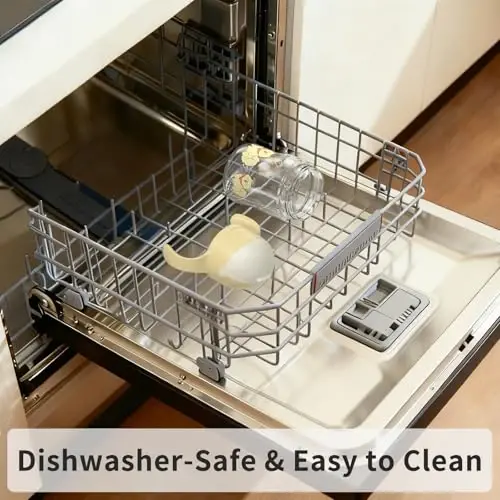 Evorie Tritan Weighted Straw Sippy Cup with Handles for Baby and Toddlers, Spill Proof Baby Water Bottle with Straw for 6 months and up, 7 Oz, Infant Training Water Bottle (Puppy Yellow) - 3