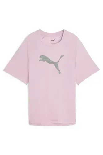 67787660 EVOSTRIPE Graphic Tee Grap Pembe Yuvarlak Yaka Regular Fit Baskılı Kadın T-Shirt - 1