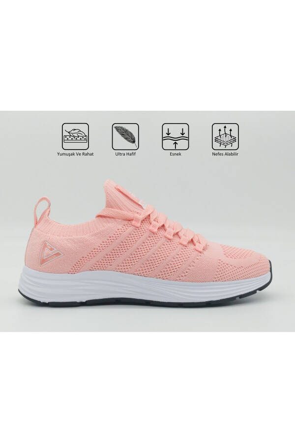 Ew0127h Women's Light Pink Non-Slip Orthopaedic Comfortable Lightweight Casual Running Fitness Sports Shoes - 9