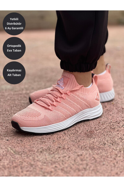 Ew0127h Women's Light Pink Non-Slip Orthopaedic Comfortable Lightweight Casual Running Fitness Sports Shoes - 3