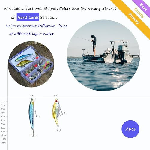 EXAURAFELIS Fishing Lure Fishing Lures kit Lure Set for Bass Trout Salmon Freshwater Fish Tackle Box Shrimp Worm Bait Spoon Grasshopper Crankbait Jigs Hooks Fishing Gear and Equipment - 3